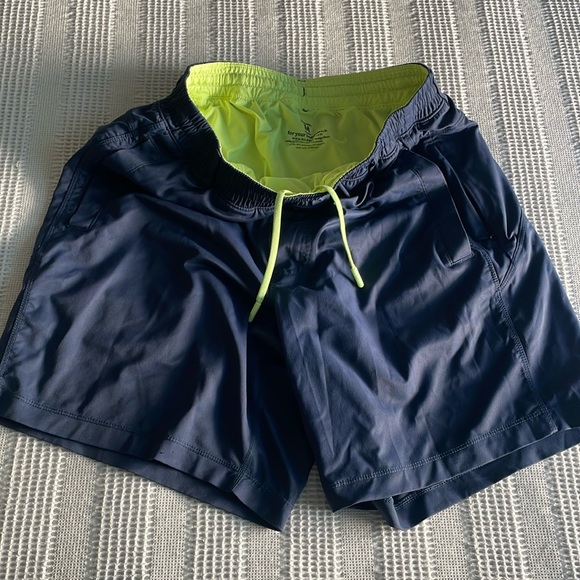 bird dogs Shorts Birddogs Mens Medium Liner Indianapolis Jones Khaki Shorts Navy Blue 7inch